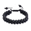 Double Layer Black Lava Stone Adjustable Healing Bracelet