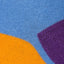 Drake & Hutch Blue/Orange/Purple Multi Stripe Unisex Crew Socks