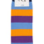 Drake & Hutch Blue/Orange/Purple Multi Stripe Unisex Crew Socks