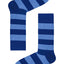 Drake & Hutch Blue/Sky Candy Stripe Unisex Crew Socks