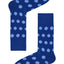 Drake & Hutch Blue/Sky Polka Unisex Crew Socks