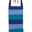 Drake & Hutch Blue/Teal/Orange Multi-Stripe Unisex Crew Socks