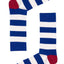 Drake & Hutch Blue/White Stripe Unisex Crew Socks