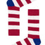 Drake & Hutch Red/White Candy Stripe Unisex Crew Socks