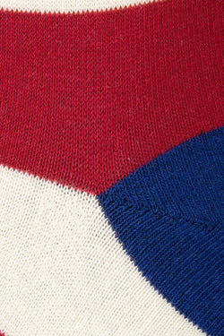 Drake & Hutch Red/White Candy Stripe Unisex Crew Socks thumbnail 3