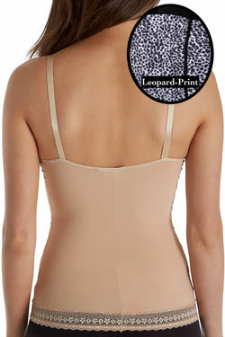 DuMi Shapewear Leopard-Print Light-Control Long-Torso Contouring Balconette Bra Camisole thumbnail 3