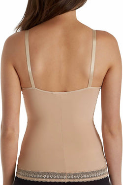 DuMi Shapewear Taupe Light-Control Long-Torso Contouring Balconette Bra Camisole thumbnail 3