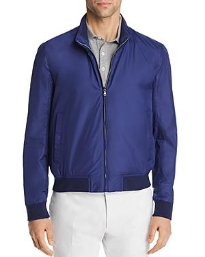 Dylan Gray Harrington Zip-Front Jacket  Blue