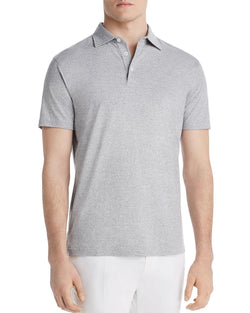 Dylan Gray Striped Classic Fit Polo Shirt Gray thumbnail 1