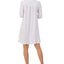 Eileen West Printed Cotton Jersey Long-sleeve Nightgown Pink Garden
