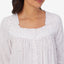 Eileen West Printed Cotton Jersey Long-sleeve Nightgown Pink Garden