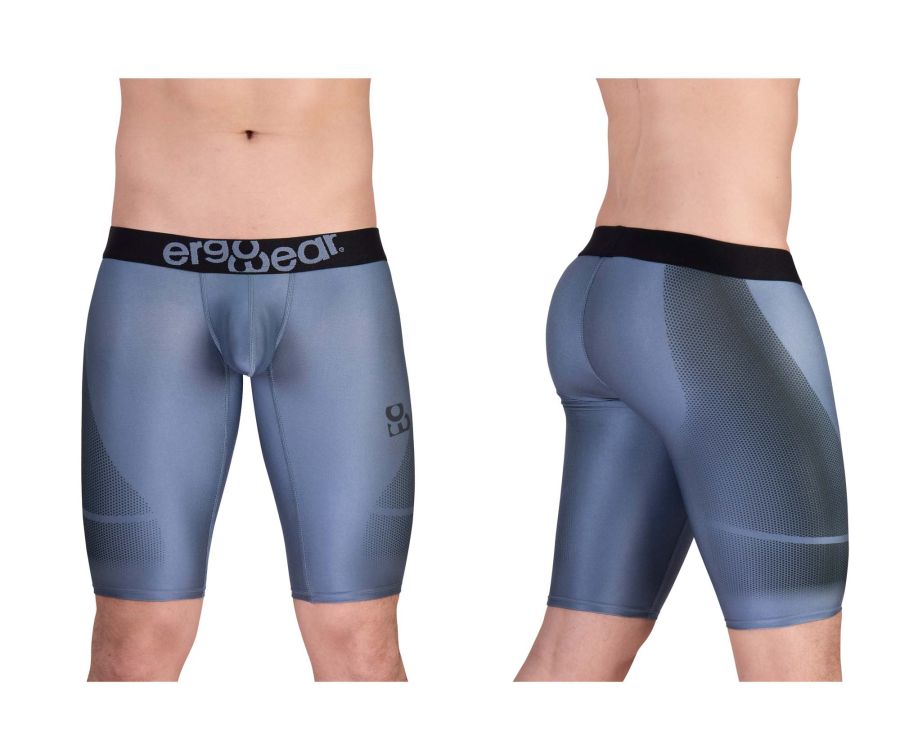 ErgoWear Men's active and swimwear EW1609 MAX SE Athletic Shorts Color Gray-Black