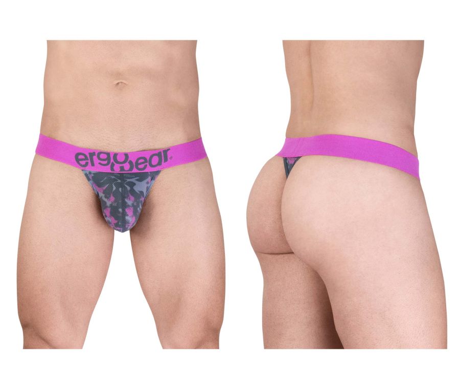 ErgoWear Men's Underwear EW1714 MAX SE CAMO G-String Color Pink