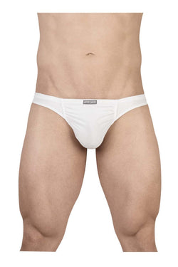 ErgoWear Men's Underwear EW1734 FEEL GR8 Cotton Thongs Color White thumbnail 2
