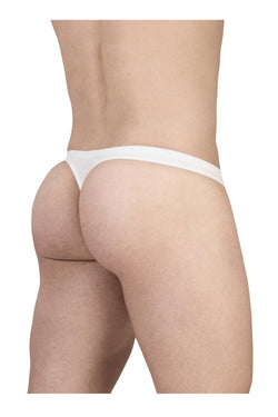 ErgoWear Men's Underwear EW1734 FEEL GR8 Cotton Thongs Color White thumbnail 3