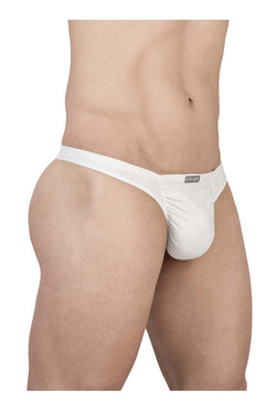 ErgoWear Men's Underwear EW1734 FEEL GR8 Cotton Thongs Color White thumbnail 4