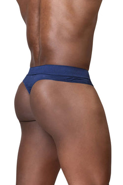 ErgoWear Men's Underwear EW1750 FEEL SE Thongs Color Navy Blue thumbnail 3