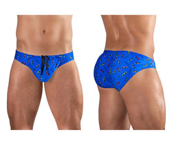 ErgoWear Men's active and swimwear EW1764 FEEL SW Swim Briefs Color Blue-Sunglasses thumbnail 1