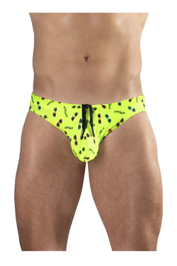 ErgoWear Men's active and swimwear EW1765 X4D SW Swim Briefs Color Bright Yellow thumbnail 2