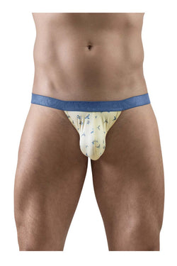 ErgoWear Men's Underwear EW1769 SLK SE Bikini Color Vanilla-Birds thumbnail 2