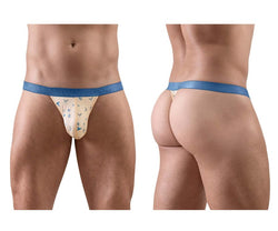 ErgoWear Men's Underwear EW1772 SLK SE G-String Color Peach-Birds thumbnail 1