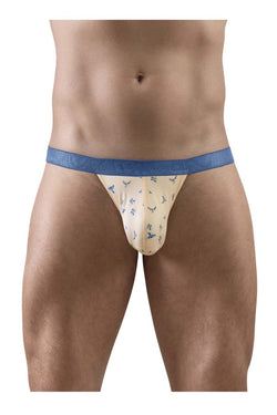 ErgoWear Men's Underwear EW1772 SLK SE G-String Color Peach-Birds thumbnail 2