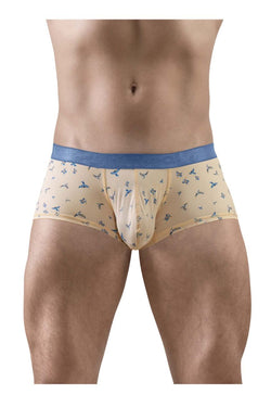 ErgoWear Men's Underwear EW1774 SLK SE Trunks Color Peach-Birds thumbnail 2