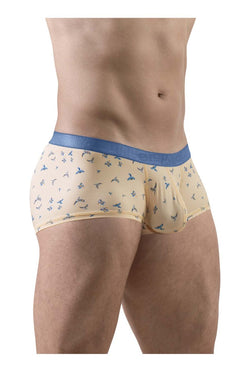 ErgoWear Men's Underwear EW1774 SLK SE Trunks Color Peach-Birds thumbnail 4