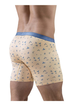 ErgoWear Men's Underwear EW1775 SLK SE Boxer Briefs Color Peach-Birds thumbnail 3
