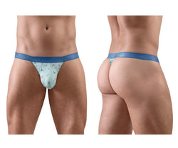 ErgoWear Men's Underwear EW1776 SLK SE G-String Color Frost-Birds thumbnail 1