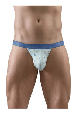 ErgoWear Men's Underwear EW1776 SLK SE G-String Color Frost-Birds thumbnail 2