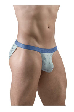 ErgoWear Men's Underwear EW1777 SLK SE Bikini Color Frost-Birds thumbnail 4