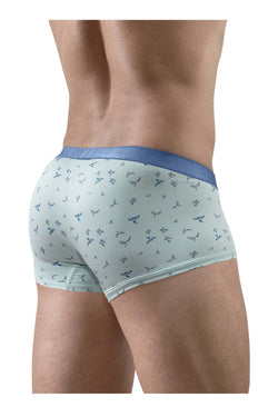 ErgoWear Men's Underwear EW1778 SLK SE Trunks Color Frost-Birds thumbnail 3