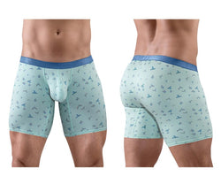 ErgoWear Men's Underwear EW1779 SLK SE Boxer Briefs Color Frost-Birds thumbnail 1