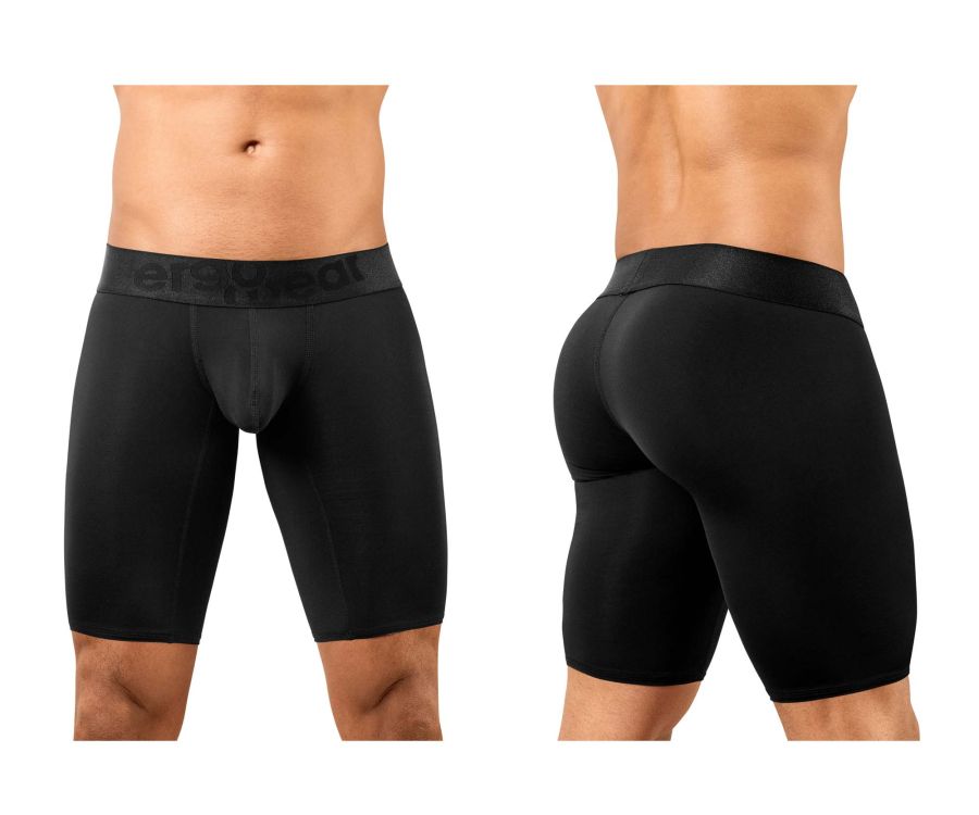 ErgoWear Men's active and swimwear EW1783 MAX BOLD Athletic Shorts Color Black