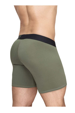 ErgoWear Men's Underwear EW1788 MAX FLOW Boxer Briefs Color Dark Green thumbnail 3