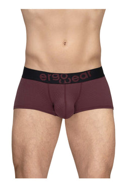 ErgoWear Men's Underwear EW1795 MAX FLOW Trunks Color Burgundy thumbnail 2