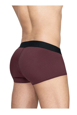 ErgoWear Men's Underwear EW1795 MAX FLOW Trunks Color Burgundy thumbnail 3