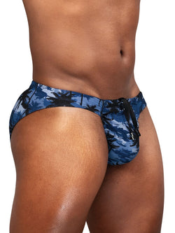 ErgoWear Men's active and swimwear EW1824 FEEL SW Swim Bikini Color Dark Blue-Palms thumbnail 4