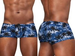 ErgoWear Men's active and swimwear EW1825 FEEL SW Swim Trunks Color Dark Blue-Palms thumbnail 1