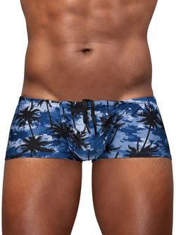 ErgoWear Men's active and swimwear EW1825 FEEL SW Swim Trunks Color Dark Blue-Palms thumbnail 2