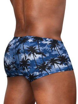 ErgoWear Men's active and swimwear EW1825 FEEL SW Swim Trunks Color Dark Blue-Palms thumbnail 3