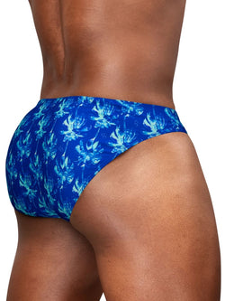 ErgoWear Men's active and swimwear EW1826 FEEL SW Swim Bikini Color Royal Blue-Palms thumbnail 3