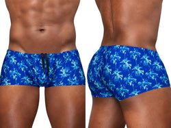 ErgoWear Men's active and swimwear EW1827 FEEL SW Swim Trunks Color Royal Blue-Palms thumbnail 1