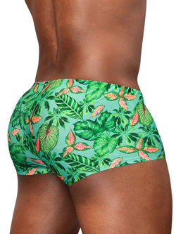 ErgoWear Men's active and swimwear EW1829 FEEL SW Swim Trunks Color Aqua-Leaves thumbnail 3