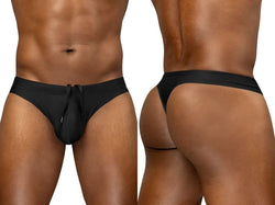 ErgoWear Men's active and swimwear EW1830 X4D SW Swim Thongs Color Black thumbnail 1