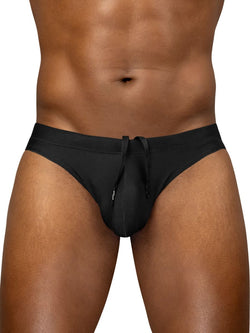 ErgoWear Men's active and swimwear EW1830 X4D SW Swim Thongs Color Black thumbnail 2