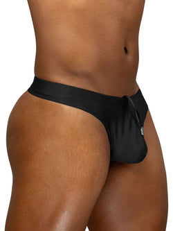 ErgoWear Men's active and swimwear EW1830 X4D SW Swim Thongs Color Black thumbnail 4