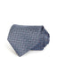 Ermenegildo Zegna Neat Medallion Silk Classic Tie Blue Fan
