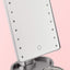 Estelle Makeup Mirror - 16 Bright LEDs (Metallic Gray)